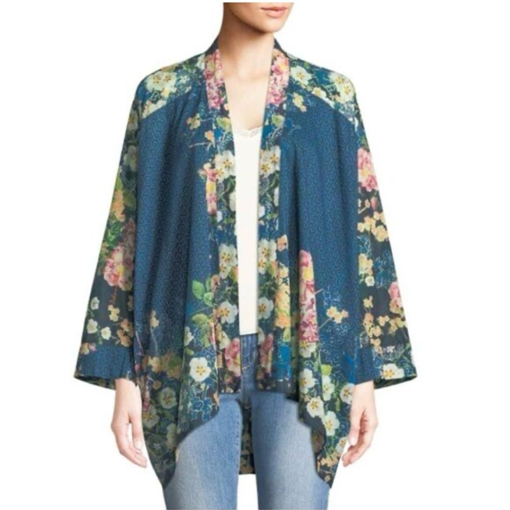 NWT Johnny Was Cardie Timmie Floral kimono